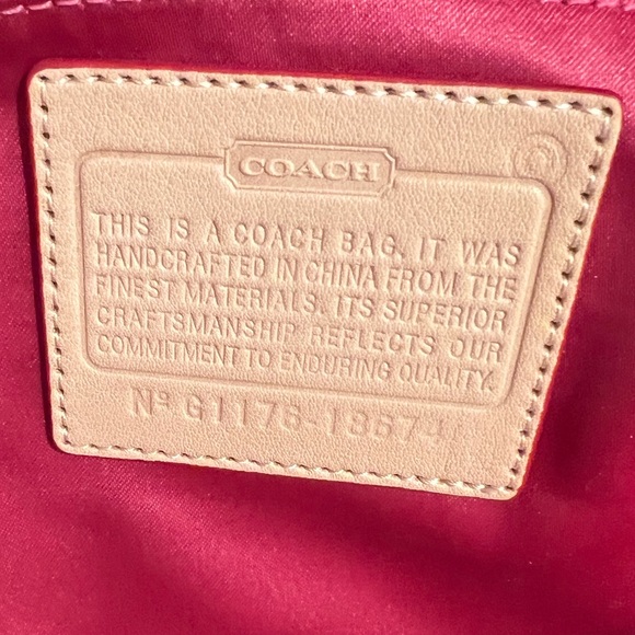 Coach Poppy Cherry Red Tote - Picture 14 of 14